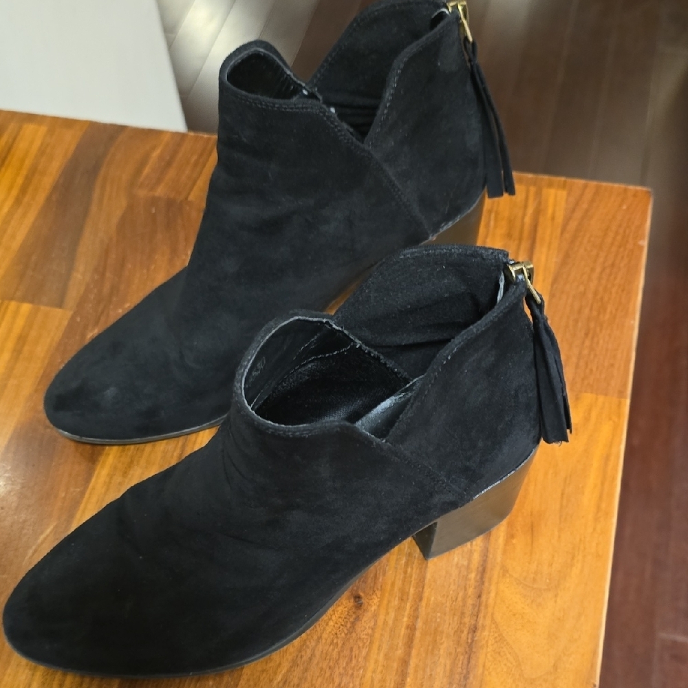 Black Suede Ankle Boots